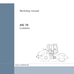 Ammann ASC 70 Cummins Tier 3 Single Drum Roller Workshop Manual