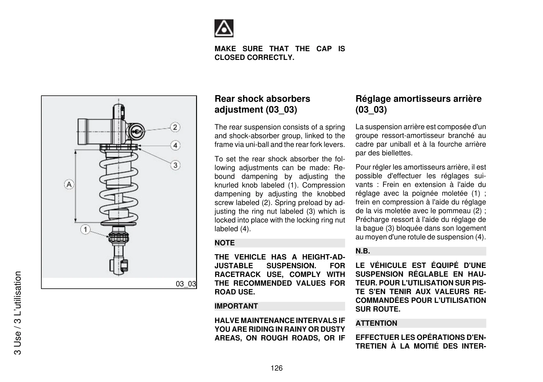 Aprilia Tuono V4 2011 Owner Manual - English & French PDF Download - Image 3