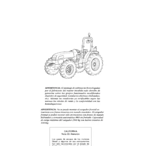 Argo Tractors Technofarm 65 75 80 SpeedFour Tier 3 - Manual de Uso y Mantenimiento en PDF