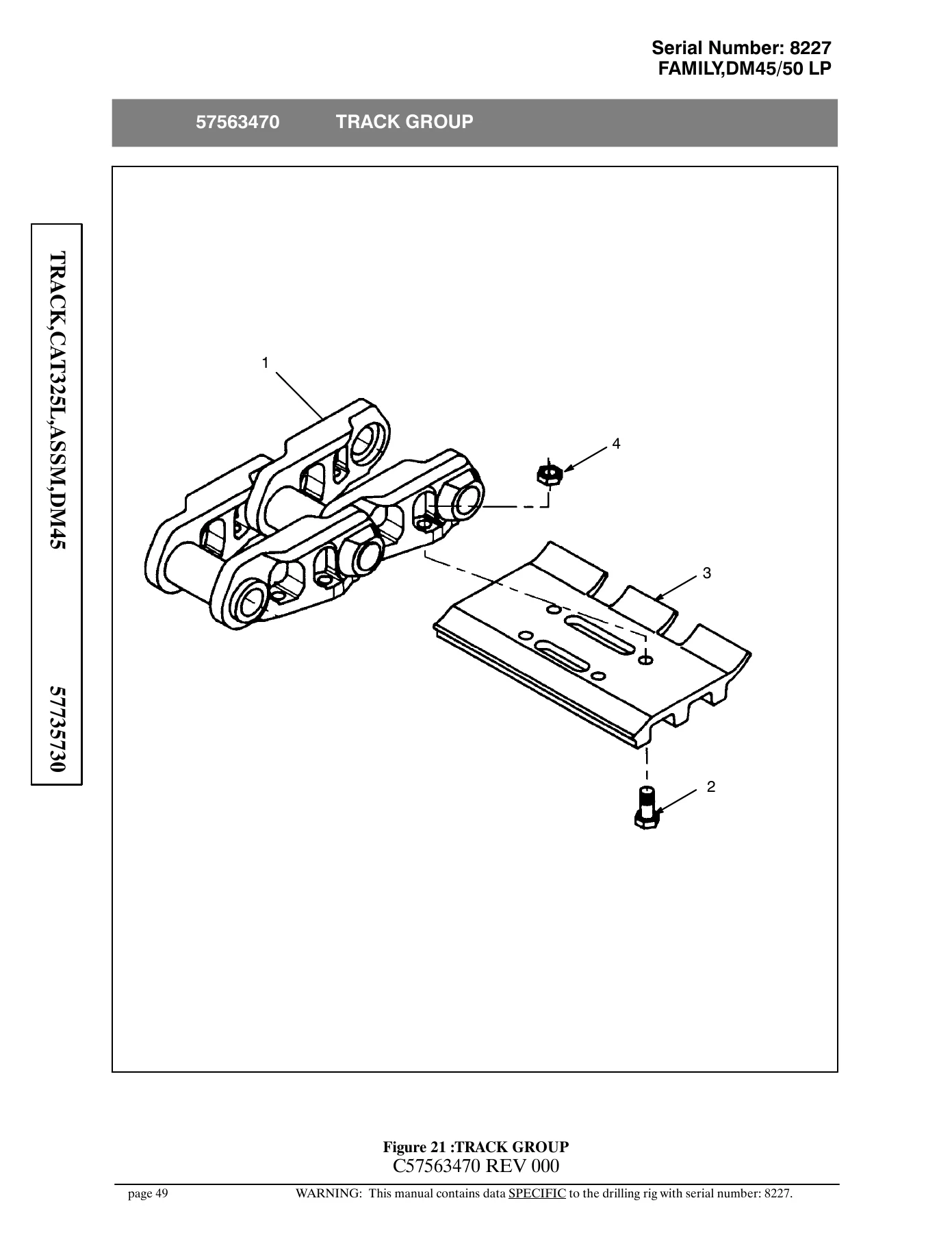 Atlas Copco DM45 DM50 LP Drill Parts List - Serial 8227 Illustrated Parts Catalog - Image 3
