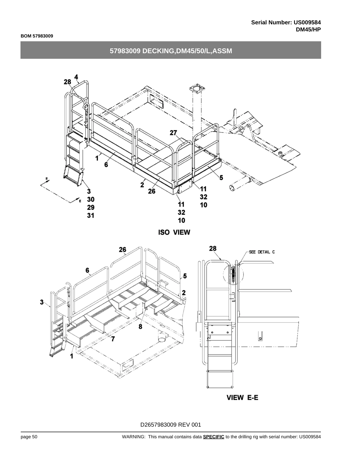 Atlas Copco DM45/HP Parts List Serial US009584 PDF Parts Catalog - Image 2