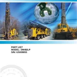 Atlas Copco DM45/LP Drilling Rig Parts Manual - Serial US009055