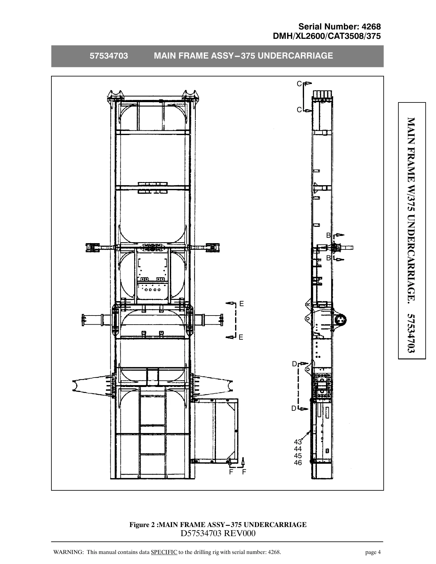 Atlas Copco DMH DM-H Drill Parts Manual - Serial 4268 CAT3508/375 PDF - Image 2