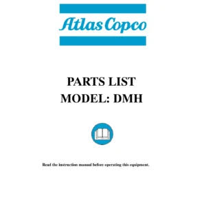 Atlas Copco DMH DM-H Drill Parts Manual - Serial 4268 CAT3508/375 PDF