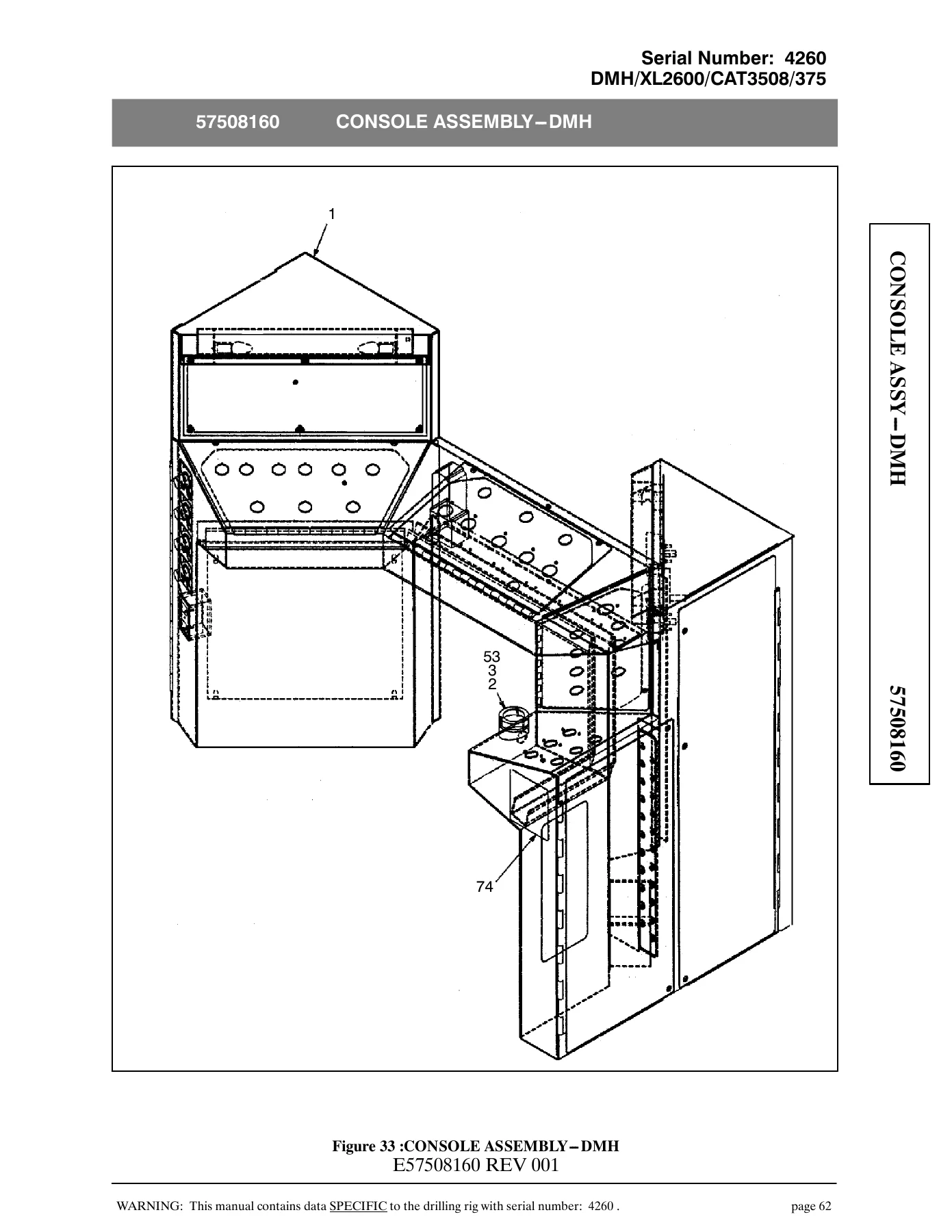 Atlas Copco DMH XL2600 Parts Manual - CAT3508 CAT375 Undercarriage Serial 4260 PDF - Image 3