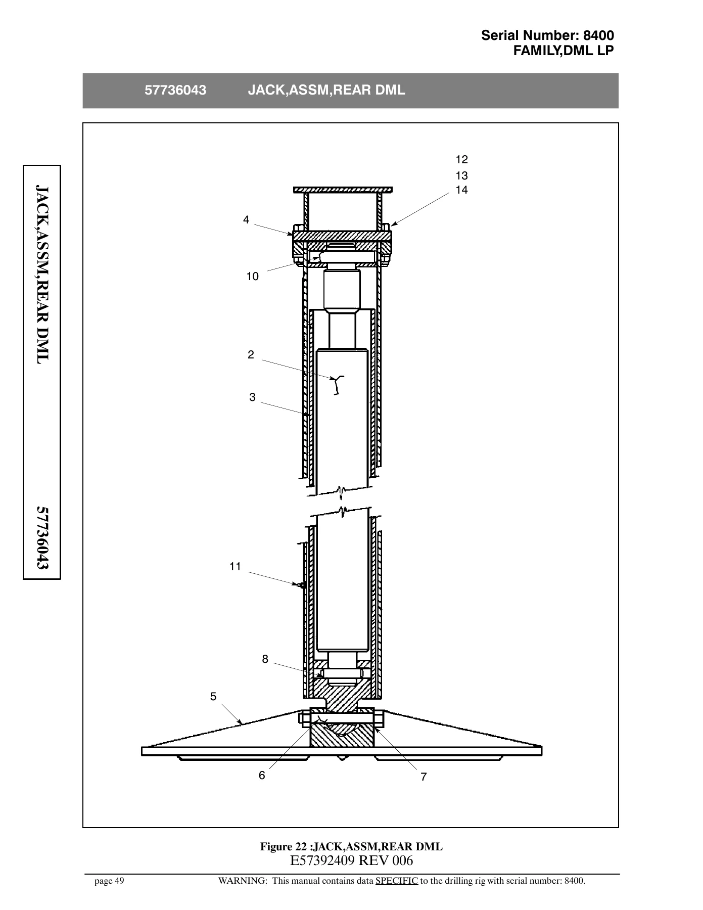 Atlas Copco DML LP Drill Rig Parts List - Serial 8400 PDF Catalog - Image 2