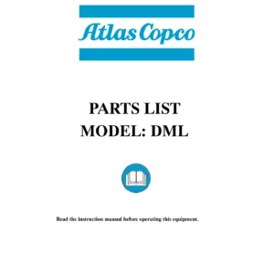 Atlas Copco DML LP Parts Manual - Serial 7962 Drilling Rig Parts Catalog PDF