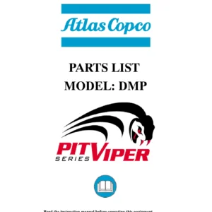 Atlas Copco DMP Pit Viper Series Parts List Manual - Serial 8000 PDF