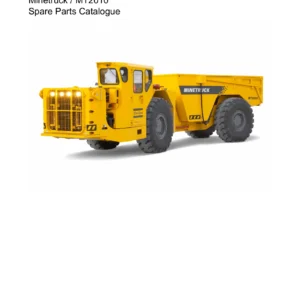 Atlas Copco Minetruck MT2010 Spare Parts Catalogue - 8997 6420 00 PDF