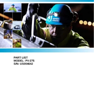 Atlas Copco PV-275 Pit Viper Parts Manual - Serial US004642 Parts Catalog PDF