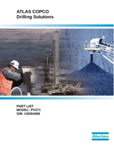 Atlas Copco PV271 Drilling Rig Parts List - Serial US004466 Parts Catalog PDF