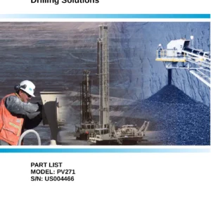 Atlas Copco PV271 Drilling Rig Parts List - Serial US004466 Parts Catalog PDF