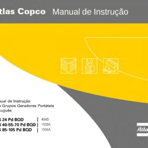 Atlas Copco QAS 24-105 Pd Grupos Geradores Portáteis Manual de Instrução em Português - PDF