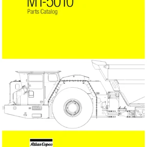 Atlas Copco Wagner MT5010B Parts Catalog PDF - Serial DT50S0250