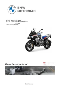 BMW R1250 GS Adventure K51-11 2018-2023 GuΓa de ReparaciΓ³n Taller PDF en EspaΓ±ol