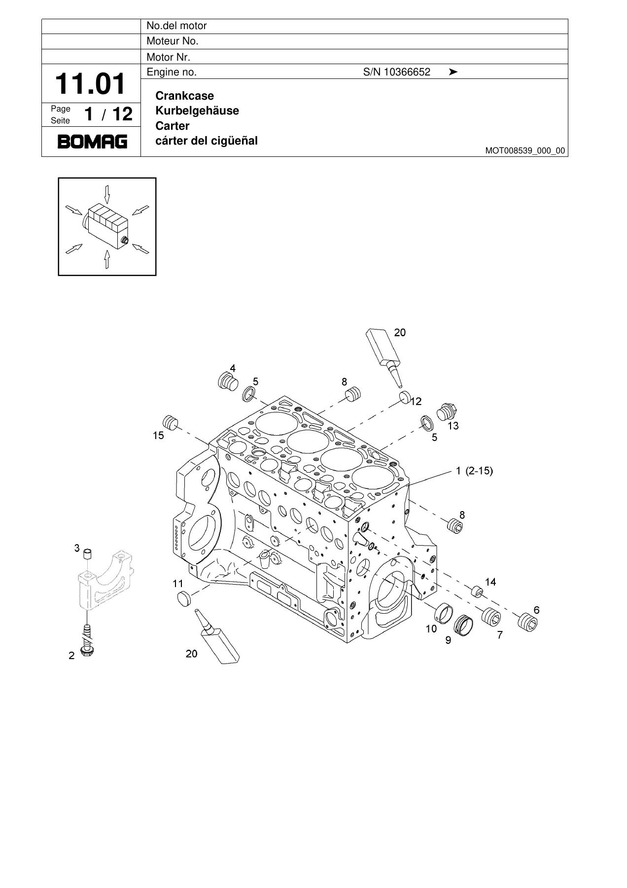 BOMAG BW 211 D-40 Spare Parts Catalogue - Illustrated Parts Manual PDF - Image 3
