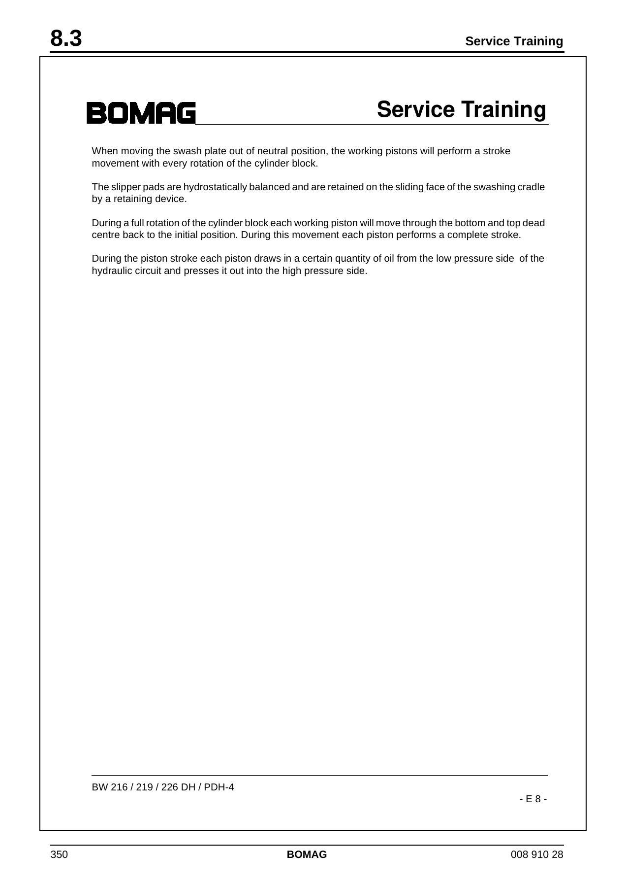 BOMAG BW 219 BW 226 DH-4 PDH-4 Single Drum Roller Repair Instructions Manual - PDF Download - Image 3