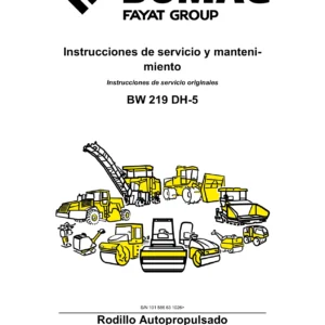 BOMAG BW 219 DH-5 Manual de Servicio y Mantenimiento - Rodillo Compactador PDF