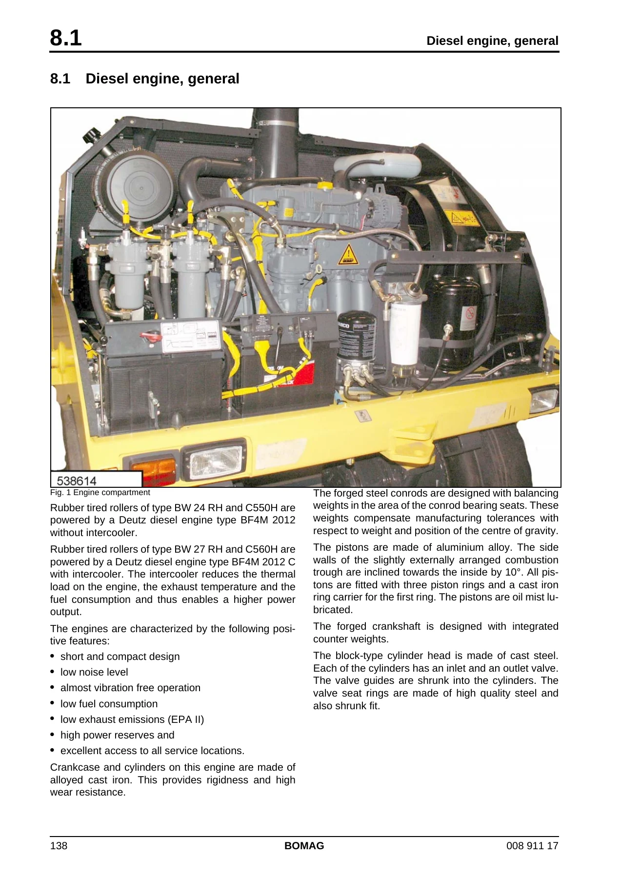 BOMAG BW 24 RH BW 27 RH Rubber Tire Roller Service Repair Manual – Full Workshop Guide with Deutz BF4M 2012 Engine, Hydraulics, Electrics & Air Conditioning PDF - Image 2