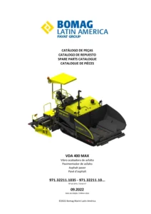 BOMAG VDA 400 MAX Asphalt Paver Spare Parts Catalog PDF - Complete Parts Manual