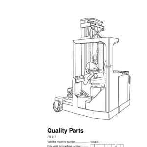BT FR 2.7 Reach Truck Parts Catalogue 214922 - 2003 Spare Parts Manual PDF