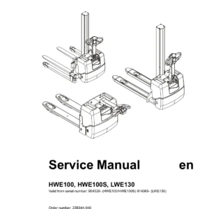 BT HWE100 HWE100S LWE130 Service Manual 2006 - Complete PDF Repair & Maintenance Guide