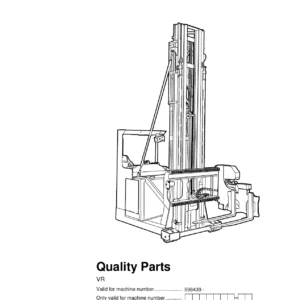 BT VR Reach Truck Parts Catalogue 214754 — Machine No. 598439+ PDF Parts Manual
