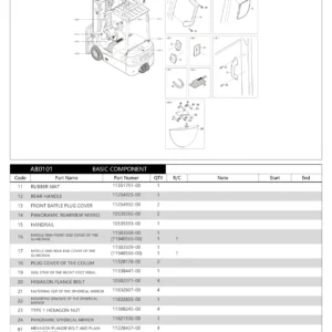 BYD ECB16 ECB18 Electric Forklift Parts Manual PDF - PM-ECB202020001-EN