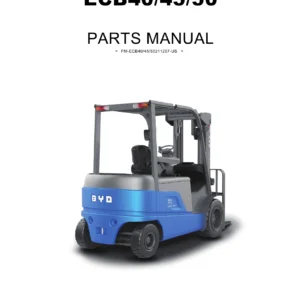 BYD ECB40 ECB45 ECB50 Electric Forklift Parts Manual - Illustrated PDF Catalog