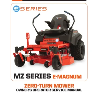 Bad Boy E-Magnum Zero Turn Mower Owner Operator Service Manual 2025 PDF