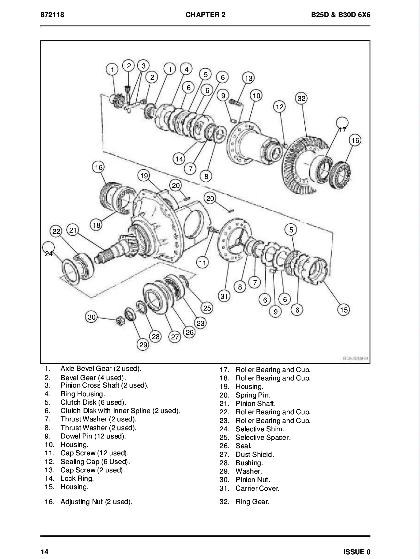 Bell B25D & B30D 6X6 Articulated Dump Truck Repair Manual — General & Engine Sections PDF 872118 - Image 2
