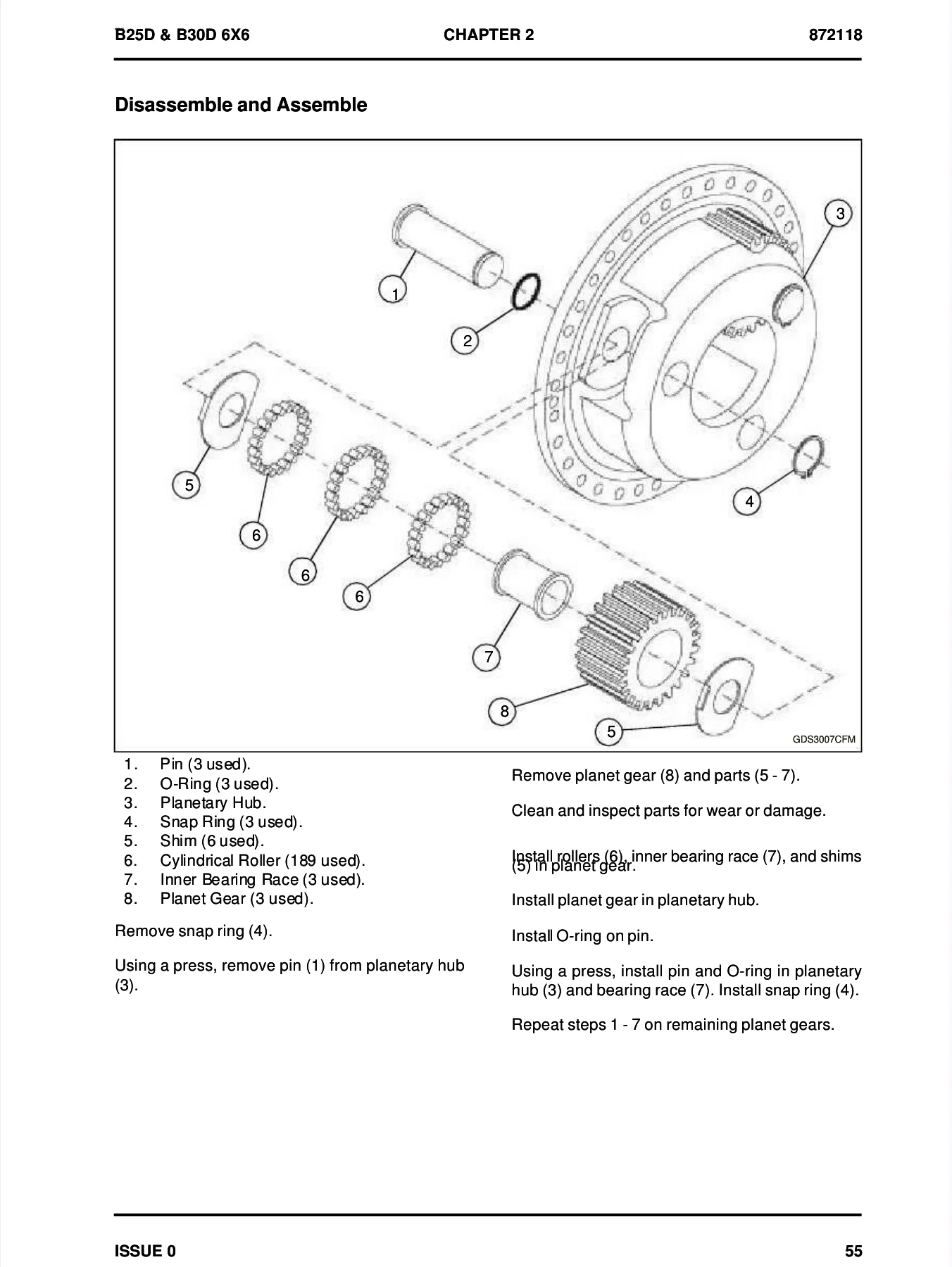 Bell B25D & B30D 6X6 Articulated Dump Truck Repair Manual — General & Engine Sections PDF 872118 - Image 3
