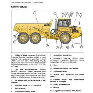 Bell B25D & B30D 6X6 Articulated Dump Truck Repair Manual — General & Engine Sections PDF 872118