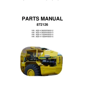 Bell B25L B30L B35L 4x4 ADT Parts Manual 872126 PDF Download