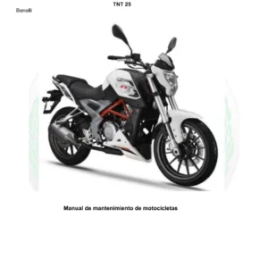 Benelli TNT 25 Manual de Mantenimiento y Reparación en Español — PDF para BJ250-15A y BJ250-15