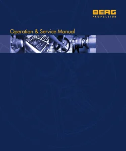 Berg Propulsion CPP System Operation & Service Manual - 710 HX/4 HDX-40 Controllable Pitch Propeller