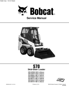 Bobcat S70 Skid-Steer Loader Service Manual 2022 - Complete Workshop Repair Guide PDF
