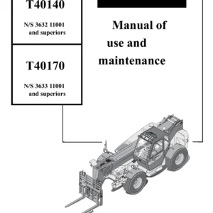 Bobcat T40140 T40170 Telescopic Handler Use and Maintenance Manual