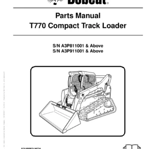 Bobcat T770 Compact Track Loader Parts Manual 2017 PDF Download