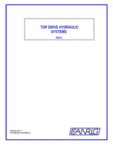 Canrig MS 111 Top Drive Hydraulic Systems Training Course Manual - Full PDF Download