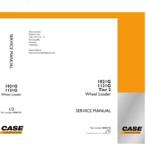Case 1021G 1121G Tier 2 Wheel Loader Service Manual 2018