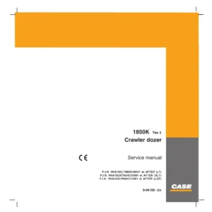 Case 1850K Tier 3 Crawler Dozer Service Manual PDF - LT, XLT & LGP Repair Guide