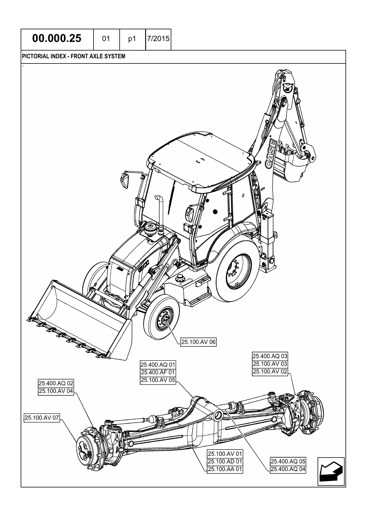 Case 570T Tier 3 Tractor Loader Backhoe Parts Catalog - July 2015 Illustrated Parts Manual - Image 2