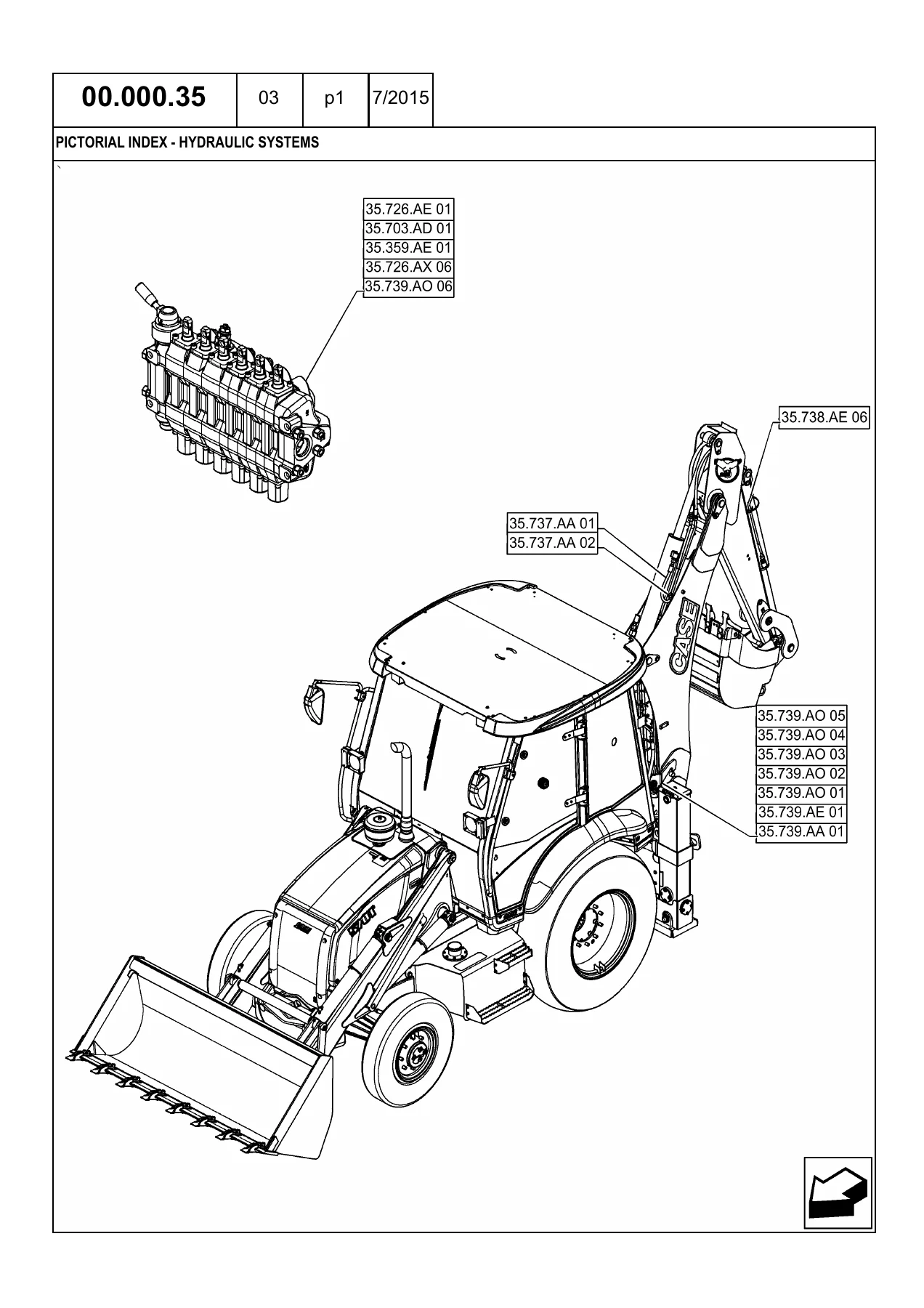 Case 570T Tier 3 Tractor Loader Backhoe Parts Catalog - July 2015 Illustrated Parts Manual - Image 3