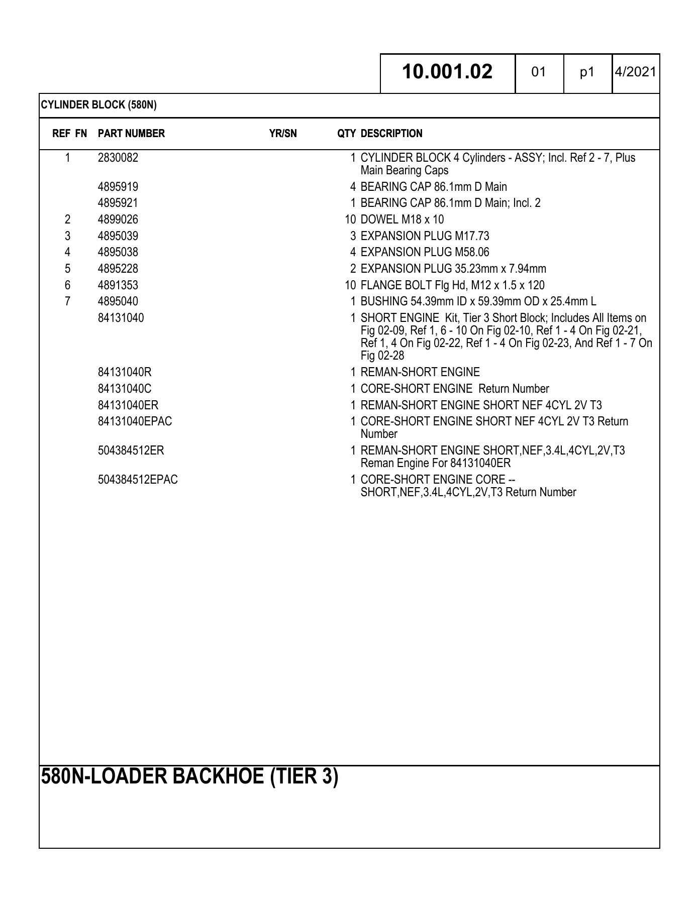 Case 580N 580SN 580SN WT 590SN Loader Backhoe Parts Catalog PDF Download – 1820-Page Illustrated Parts Manual - Image 2