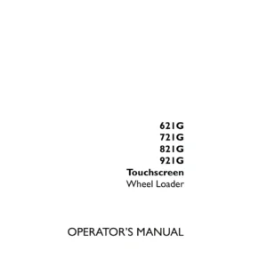 Case 621G 721G 821G 921G Touchscreen Wheel Loader Operator's Manual - PDF Download