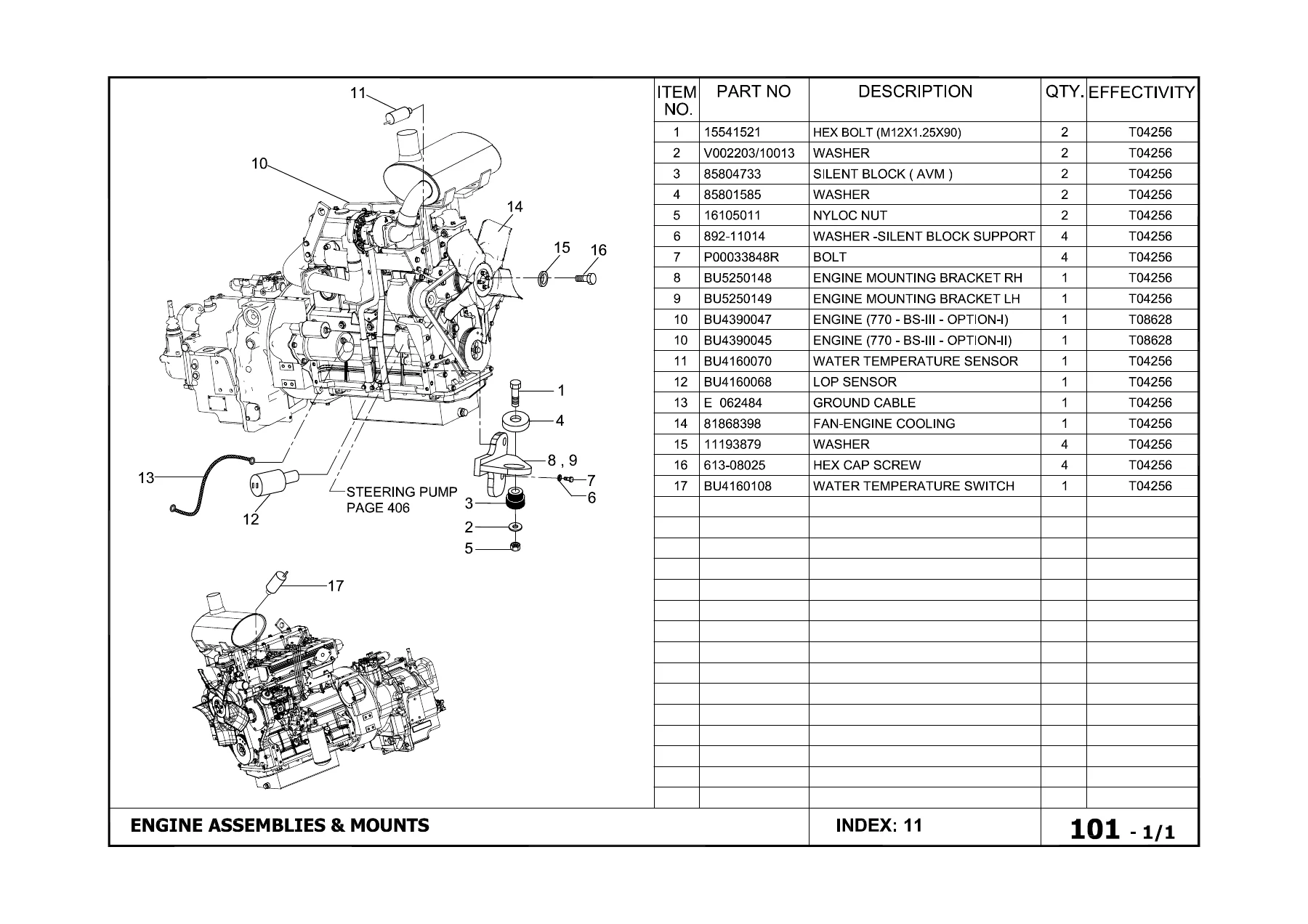 Case 770 Loader Backhoe Spare Parts Catalogue - BU0010025 Rev 11 PDF Parts Manual - Image 2