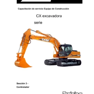 Case CX130 CX160 CX210 CX240 Excavator Service Training Manual 2001 English Spanish - PDF Download