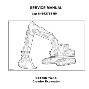 Case CX130C Tier 4 Excavator Service Manual - 84592788 EN