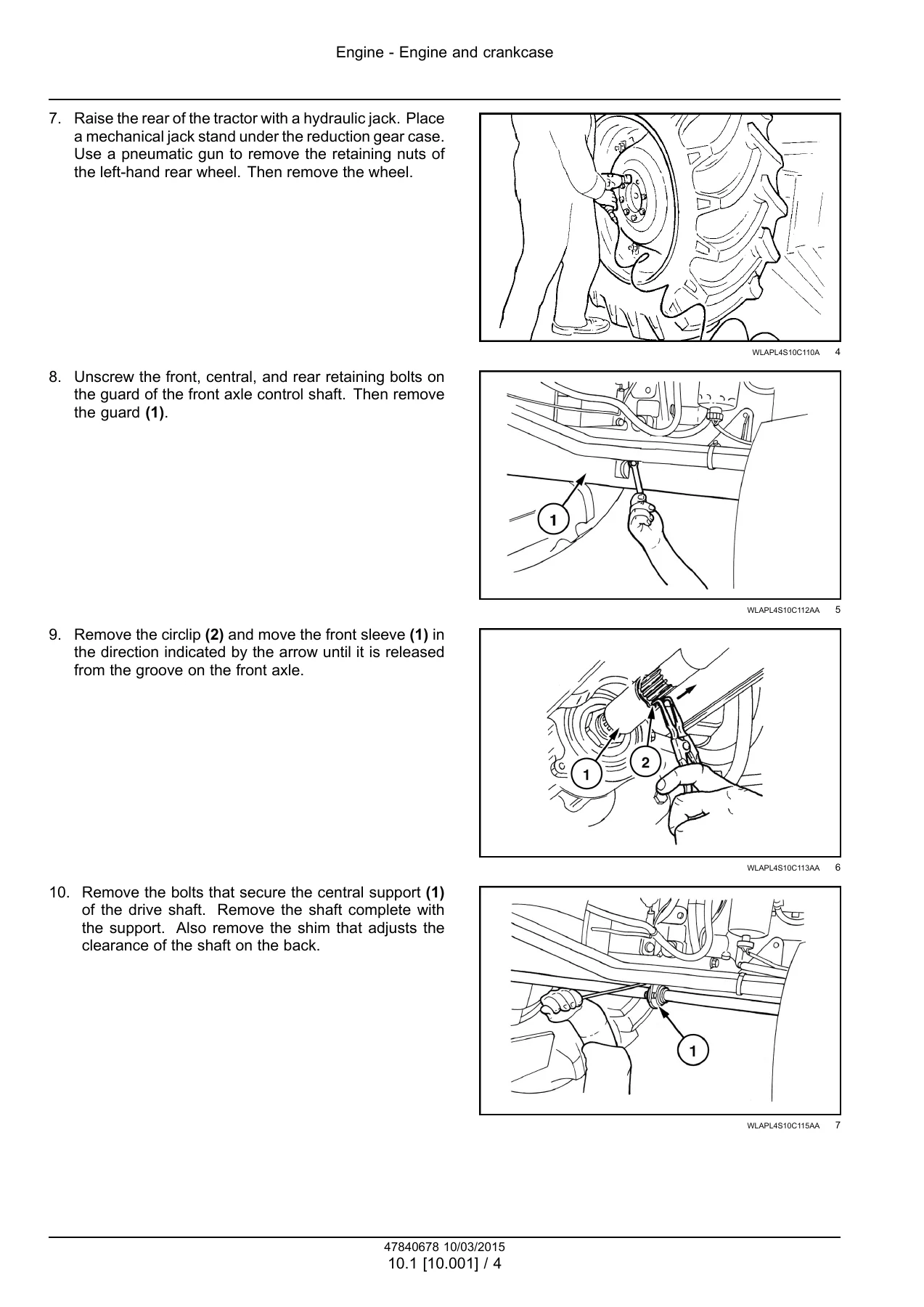 Case IH Farmall 85C 95C 105C 115C Tractor Service Manual - Hi-Lo, Mechanical and Power Shuttle Transmission - Image 2